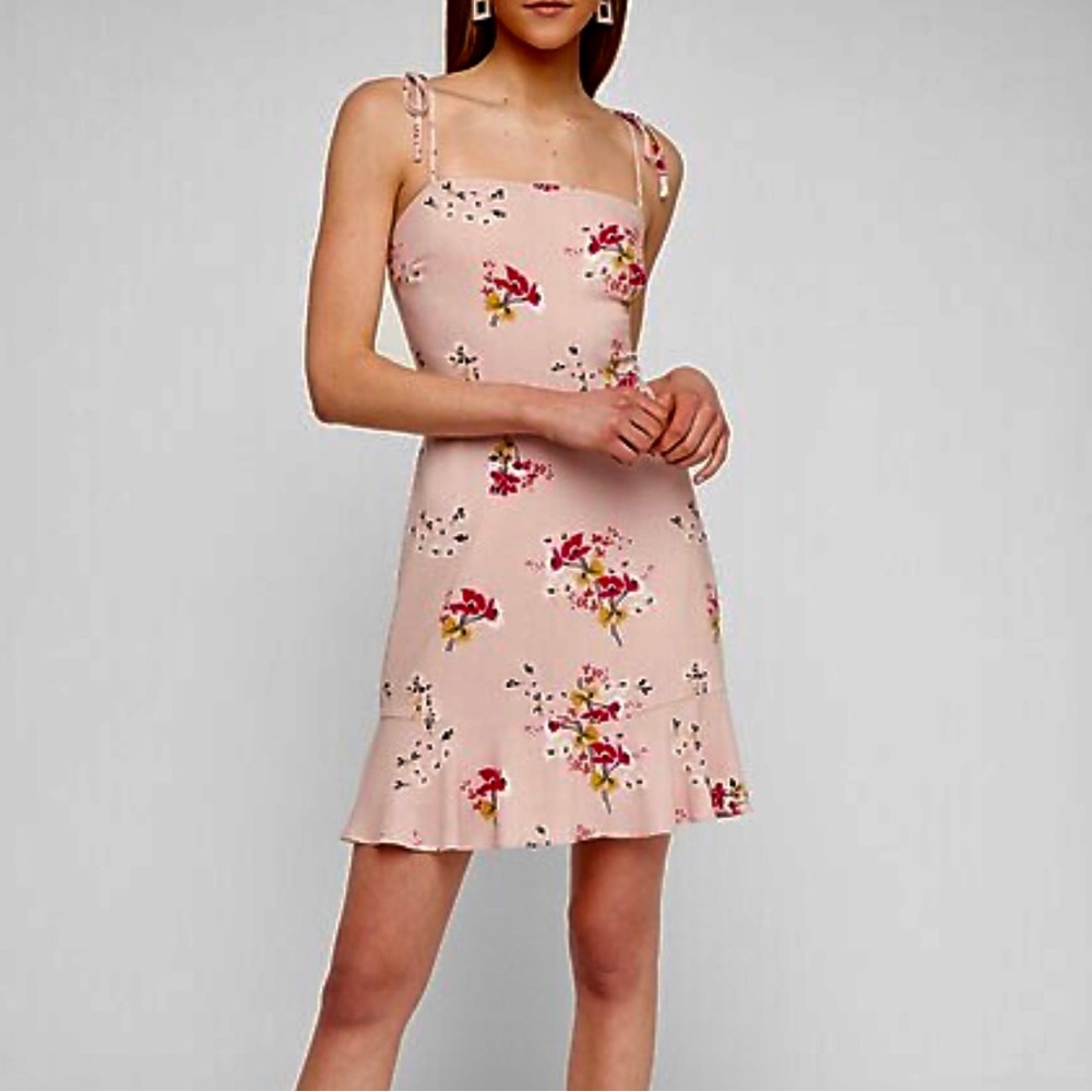 Express pink floral sundress